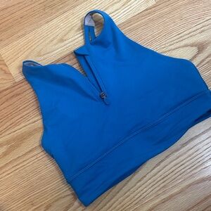 lululemon athletica Vibrant Blue Crop Top
